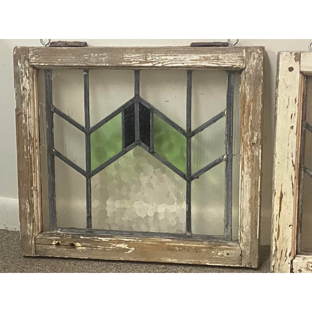 These are an authentic pair of vintage stained glass windows. They were purchased by my husband as an anniversary gift for...