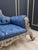 Blue 1970s Mid-Century Tufted Cobalt Blue Velvet Chaise Lounge For Sale - Image 8 of 10