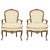 Louis XV Style Pair 19th Century French Bergères Armchairs For Sale - Image 9 of 9
