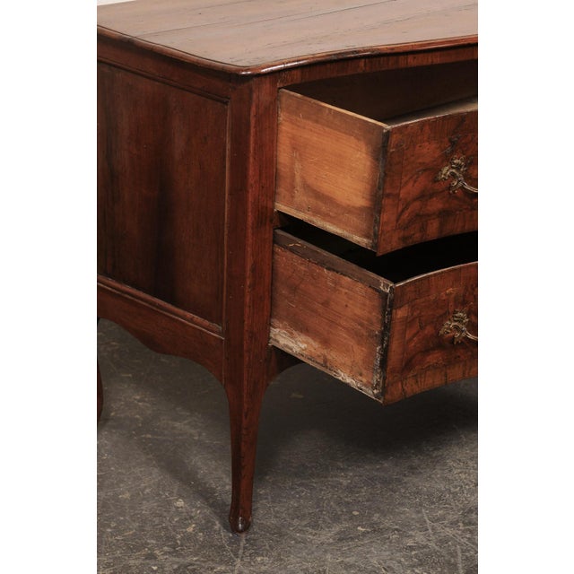 18th C. Italian Serpentine 2-Drawer Chest For Sale - Image 4 of 11