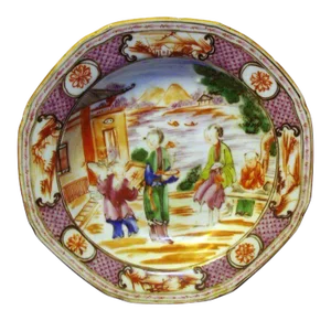 18th Century Chinese Export Porcelain Famille Rose Bowl