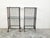 Vintage Industrial Carts with Glass Shelves and Casters, Sold Individually For Sale - Image 4 of 11