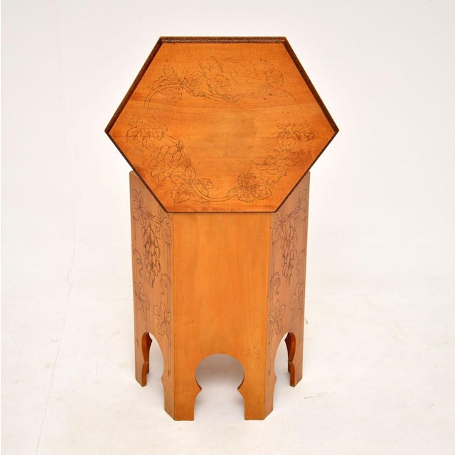 Wood Wine Cooler Side Table, 1920s For Sale - Image 7 of 13