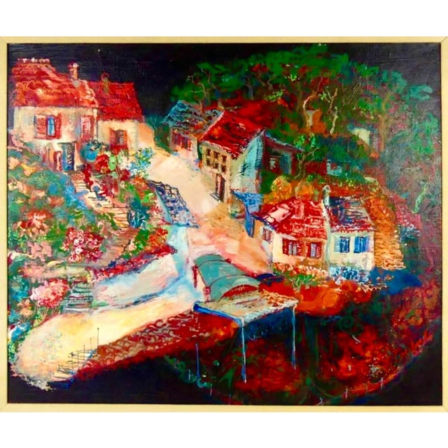 Framed 24.5 x 28.5 image 19.5 x 23 inches. Franz Anton Coufal (Austrian, 1927 - 1999) Painter and sculptor known for...