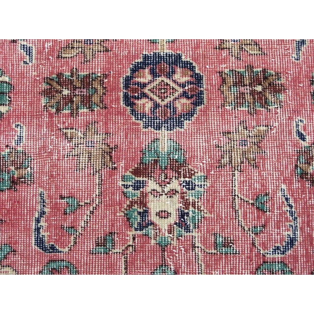 Textile 1960s Distressed Turkish Rug -39"x77" For Sale - Image 7 of 11