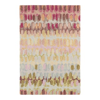 Dash & Albert by Annie Selke Paint Chip Pastel Micro Hooked Wool Rug, 6' x 9' For Sale