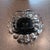 Smoked Glass Squsre Ashtray With Scallops Bubbles UniqueTrinket Dish Catchall For Sale - Image 12 of 12