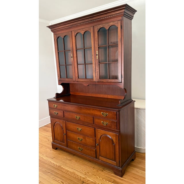 1970s Pennsylvania House Step Back Cupboard For Sale - Image 17 of 17