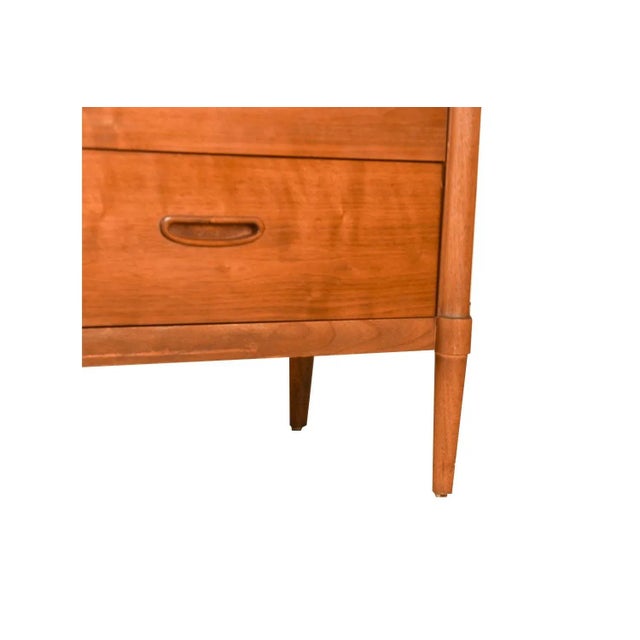 Mid 20th Century Walnut 9 Drawer Dresser Laminate Top For Sale In Baltimore - Image 6 of 11