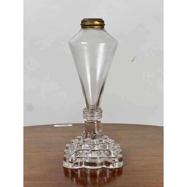 This charming mid-19th century boudoir fluid lamp is attributed to the Boston & Sandwich Glass Company, one of America’s...