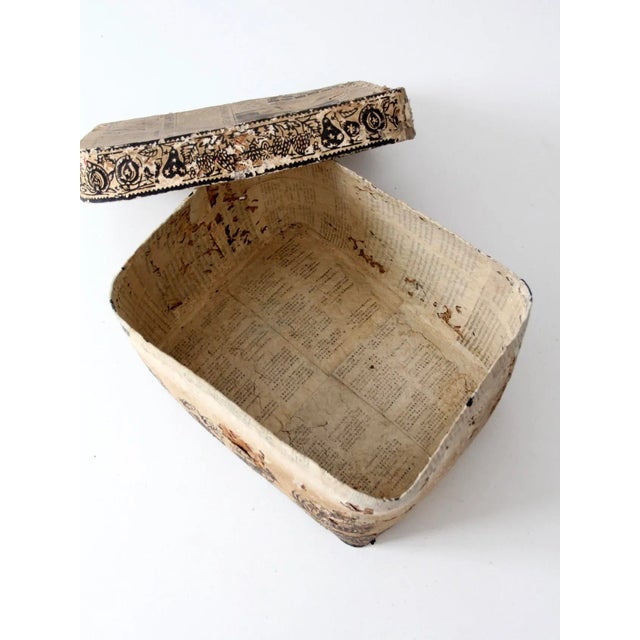 Wood Vintage Chinese Storage Basket For Sale - Image 7 of 11