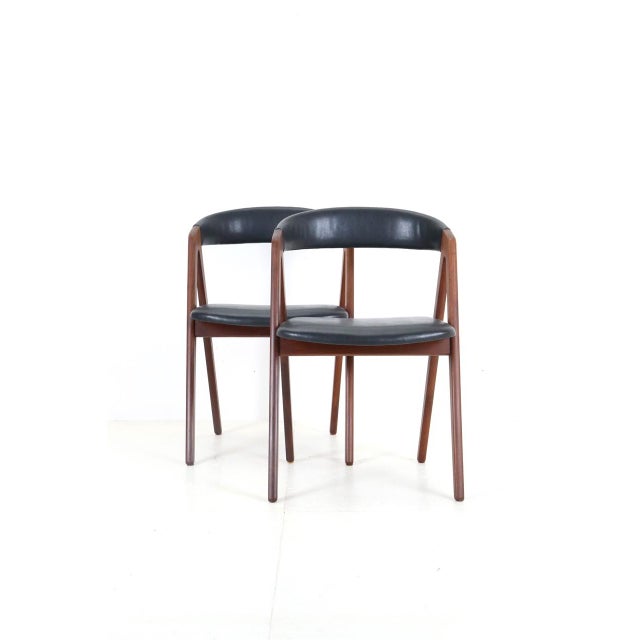 Mid-Century Modern Danish Teak Chairs, 1960s, Set of 2 For Sale - Image 3 of 18