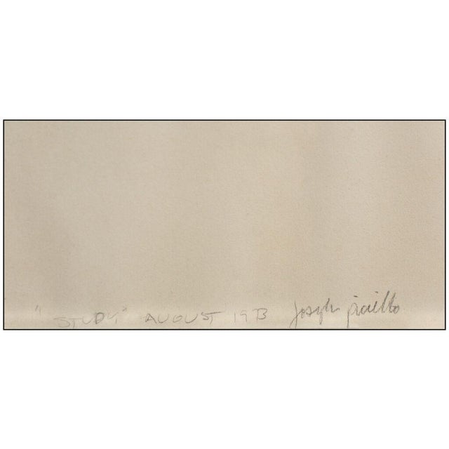 Figurative Study Charcoal Drawing - February 1973, Joseph Piccillo For Sale - Image 3 of 4