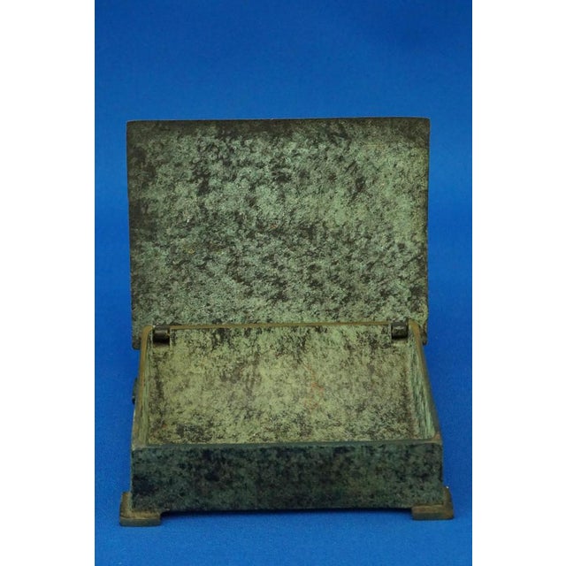 Vintage Danish Bronze Cigarette Box by Aedel Malm, 1920s For Sale - Image 13 of 18