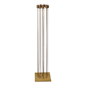 Large Bertoia Studios 10-Rod 'B-2700' Brass, Copper & Silver Sound Sculpture