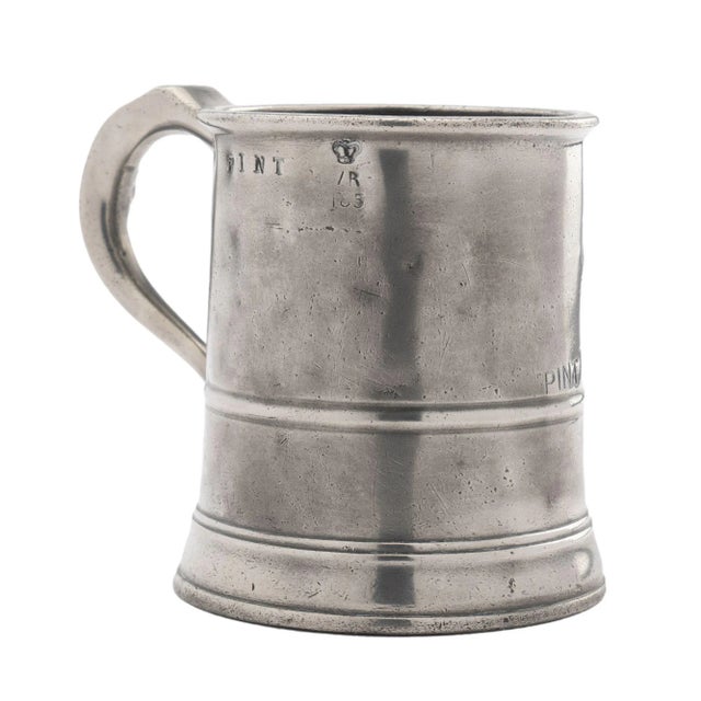 English Pewter Pint Mug (1850's) For Sale In Chicago - Image 6 of 12