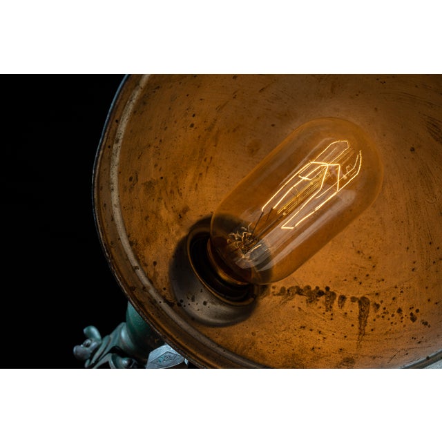 Metal American Fixture Co Articulating Industrial Task Lamp For Sale - Image 7 of 7