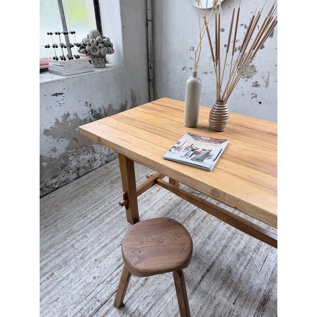 Mountain Dining Table in Beech, 1950s For Sale - Image 11 of 18