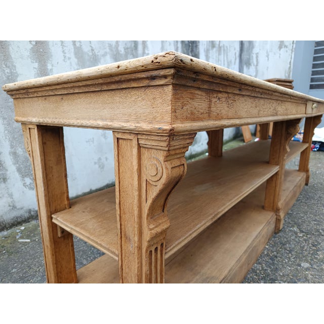 Antique Worktable in Oak For Sale - Image 12 of 18