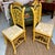 English Carved Faux Bamboo Side Chairs in Yellow Finish - a Pair For Sale - Image 4 of 12