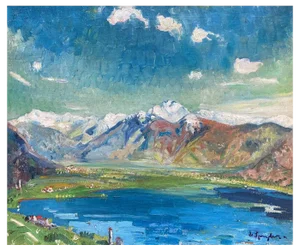 Alexandre de Spengler, Point de vue, 1932, Canvas Painting
