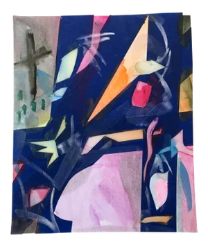 “Easter” Original Mixed-Media by Erik Sulander 10 X 12