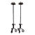 Vintage Jan Barboges Hand-Forged Iron Floor Candle Holders – Pair For Sale
