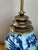 Vintage Blue and White Ceramic Table Lamp For Sale - Image 11 of 14