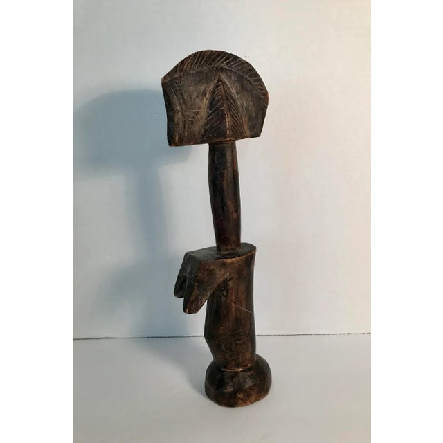 Wood 1950s Vintage African Burkina Faso Mossi Fertility Doll Hand Carved Wood For Sale - Image 7 of 7