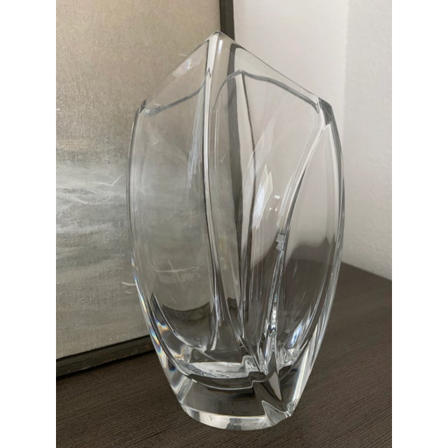 "Baccarat France Giverny Crystal Vase By Robert Rigot" Created by the sculptor Robert Rigot who was Baccarat artistic...