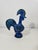 Ceramic Blue Glazed Ceramic Rooster by Aldo Londi for Bitossi For Sale - Image 7 of 9