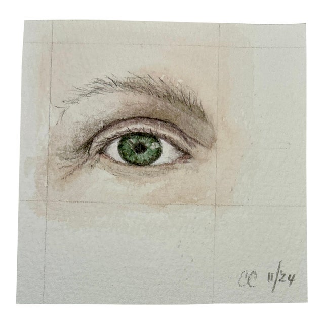 Miniature “Self Portrait Artist’s Eye “ Giclee Print For Sale