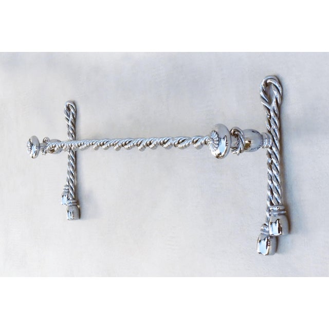 Rope and Tassel Towel Bar from Maison Baguès, 1970s For Sale - Image 4 of 4