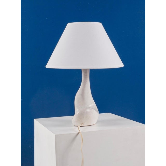 French Free-Form Ceramic Lamp, France, 1950 For Sale - Image 4 of 6