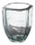 Transparent Vintage Mid Century Glass Vase For Sale - Image 8 of 8