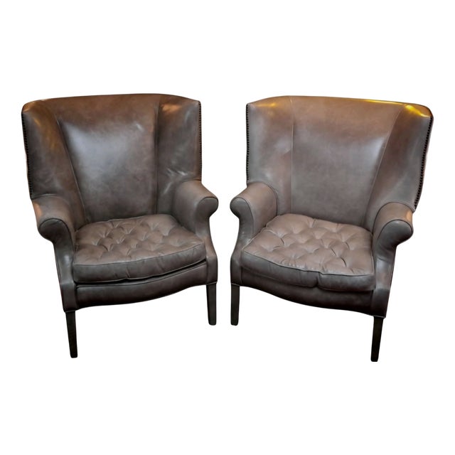 Vintage Leather Chairs from Ralph Lauren, 2010s, Set of 2 For Sale