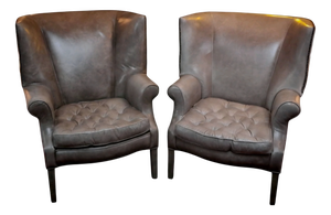 Vintage Leather Chairs from Ralph Lauren, 2010s, Set of 2
