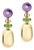 Bvlgari, Mediterranean Eden Diamond, Amethyst and Peridot Earrings, 18k, A Pair For Sale