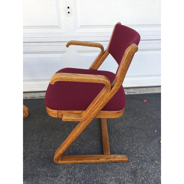 Vintage Mid Century Bentwood Cantilever Chairs Set of 3 Chairish