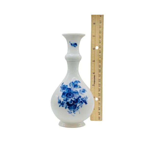 Late 19th Century Antique Meissen Porcelain Blue & White Floral Insect Vase Blue Crossed Sword For Sale - Image 5 of 7