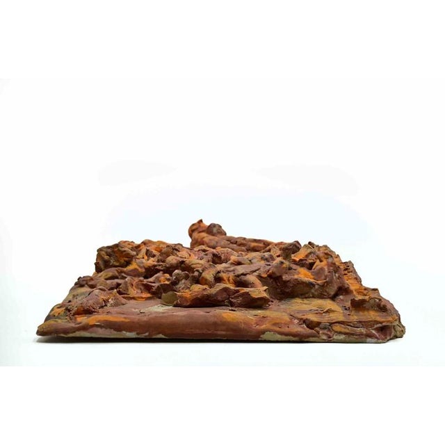 Sirio Pellegrini, Terracotta Relief Sculpture, 1960s, Terracotta For Sale - Image 3 of 5