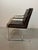 Set of four Art Collection sled chairs designed by Rudolf Glatzel for Walter Knoll. Upholstered in a chocolate brown...