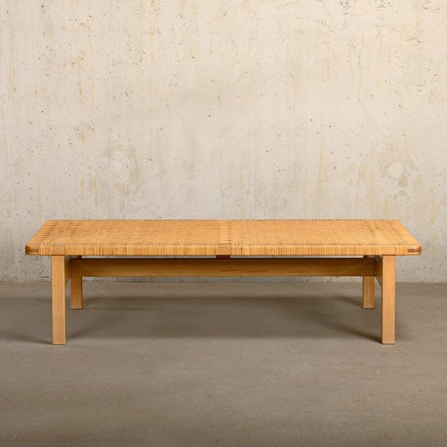1970s Model 5275 Bench in Oak and Cane by Børge Mogensen, 1972 For Sale - Image 5 of 16