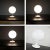 1960s Mid Century Modern Table Lamp Stemlite by Bill Curry for Design Line With Opaque White Glass Ball Shade For Sale - Image 12 of 13