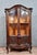 Brown Louis XV Style Curved Bookcase in Walnut For Sale - Image 8 of 9