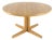 Round Extendable Oak Nordenskov Dining Table For Sale