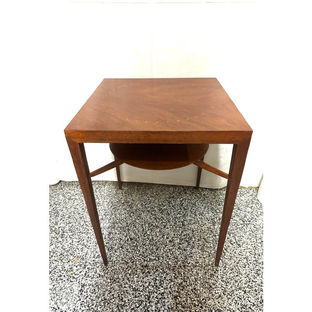 1990s 1990s Baker Milling Road Inlaid Square Table For Sale - Image 5 of 7