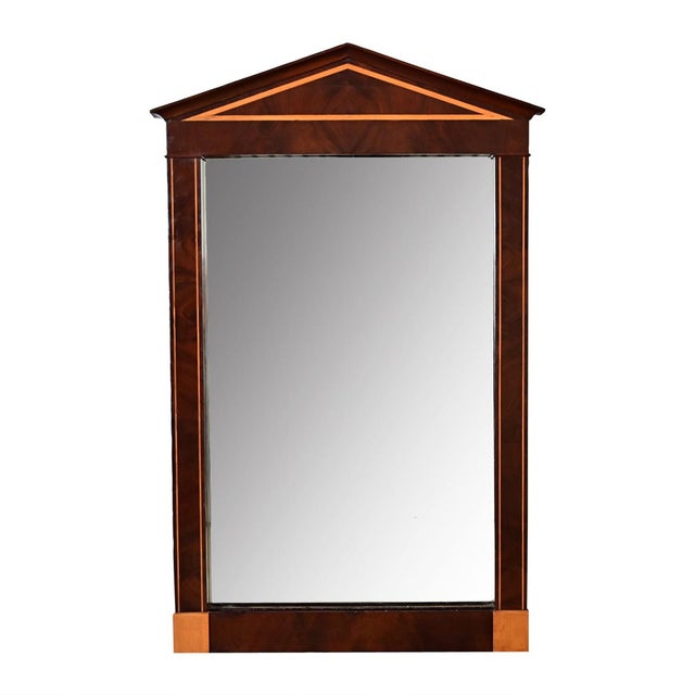 Early 20th Century French Empire Style Wall Mirror with Cue Rack For Sale - Image 9 of 9