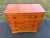 Antique Pine Chippendale Chest on Bracket Base With Double Drawer Dated 1808 For Sale - Image 4 of 11