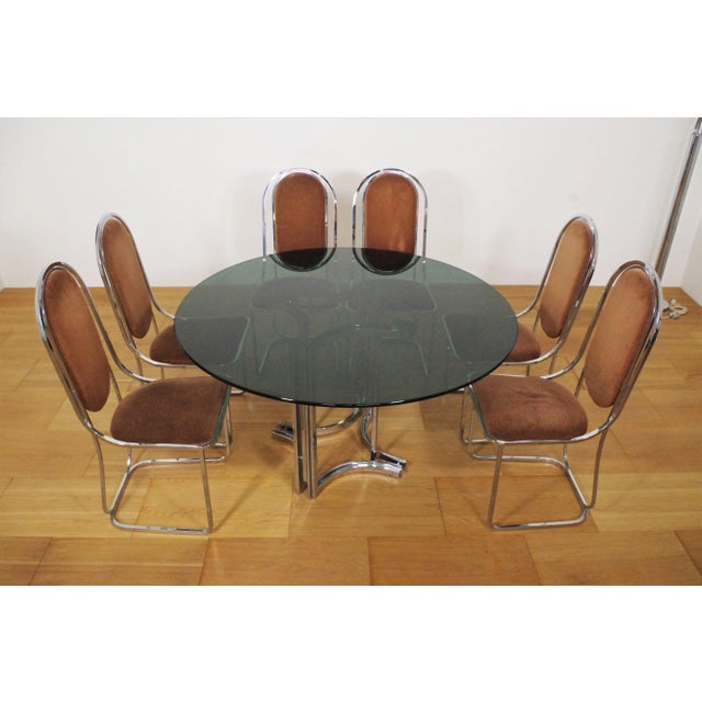 Dining Room Set by Alessandro Alprizzi, 1970s, Set of 7 For Sale - Image 3 of 18